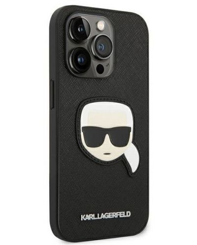 Калъф Karl Lagerfeld - Saffiano Karl Head, iPhone 14 Pro Max, черен - 4