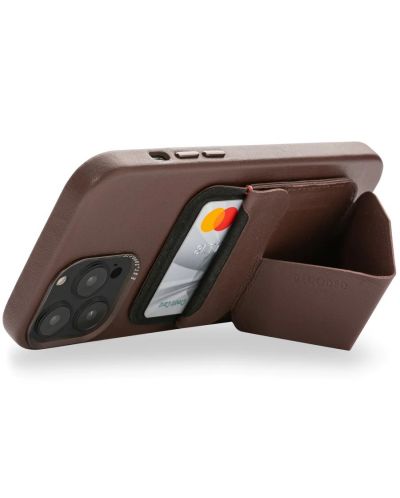 Картодържател Decoded - MagSafe Leather, iPhone, кафяв - 3