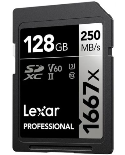 Карта памет Lexar - Professional, 128GB, SDXC, Class10 - 2