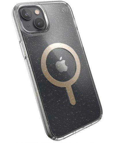 Калъф Speck - Presidio Perfect Clear Glitter MagSafe, iPhone 14 Plus, прозрачен - 2