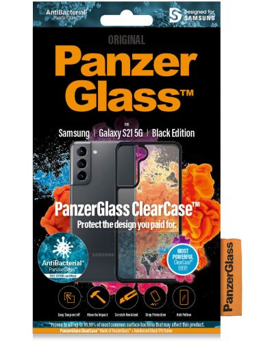Калъф PanzerGlass - ClearCase, Galaxy S21, черен - 4