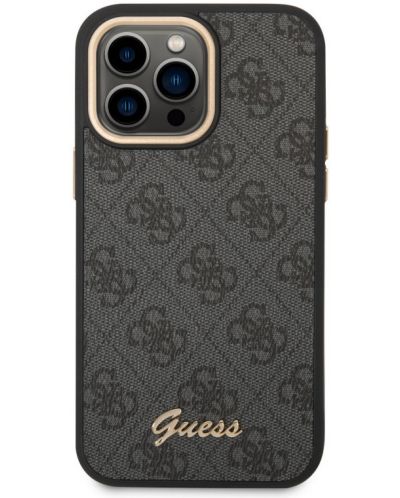 Калъф Guess - 4G Metal Camera Outline, iPhone 14 Pro Max, черен - 3