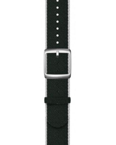 Каишка Withings - Polyethylene, Silver buckle, 20mm, зелена/бяла - 1