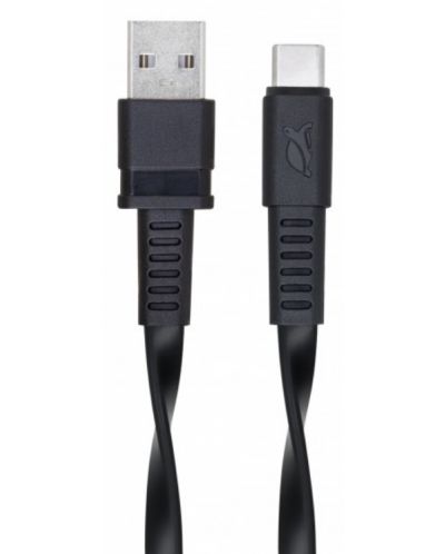 Кабел Rivacase - PS6002BK21, USB-C/USB-A, 2.1 m, черен - 7