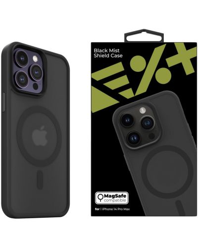 Калъф Next One - Black Mist Shield MagSafe, iPhone 14 Pro Max, черен - 1