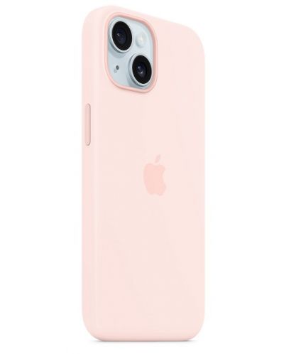 Калъф Apple - Silicone MagSafe, iPhone 15 Plus, Light Pink - 2