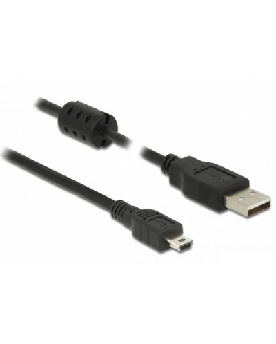Кабел Delock - 84914, USB-А/Mini USB, 2 m, черен - 1