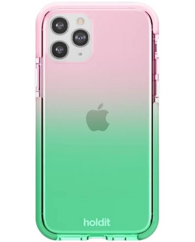 Калъф Holdit - SeeThru, iPhone 11 Pro, Grass green/Bright Pink - 1