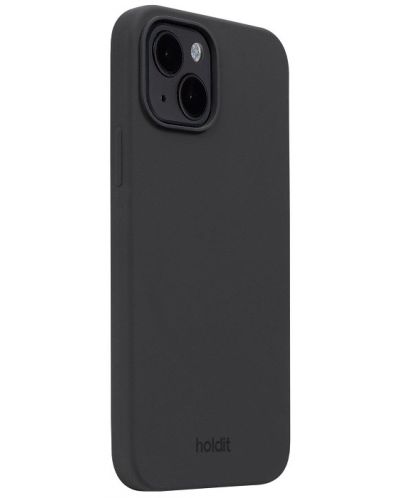 Калъф Holdit - Silicone, iPhone 15, черен - 2