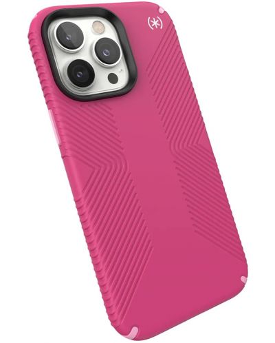 Калъф Speck - Presidio 2 Grip MagSafe, iPhone 14 Pro Max, розов - 2