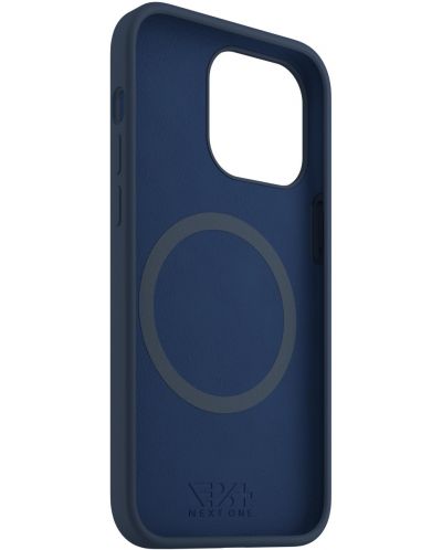 Калъф Next One - Silicon MagSafe, iPhone 14 Pro, син - 5