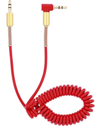 Аудио кабел Tellur - TLL311061, жак 3.5 mm/жак 3.5 mm, 1.5 m, червен - 3