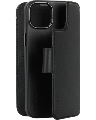 Калъф Decoded - Leather Wallet, iPhone 15 Plus, черен - 1