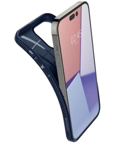 Калъф Spigen - Liquid Air, iPhone 14 Pro, син - 5
