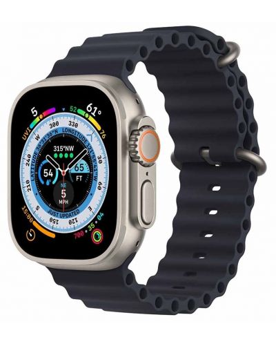 Каишка за часовник Apple - Ocean Band Extension, 49 mm, черна - 2