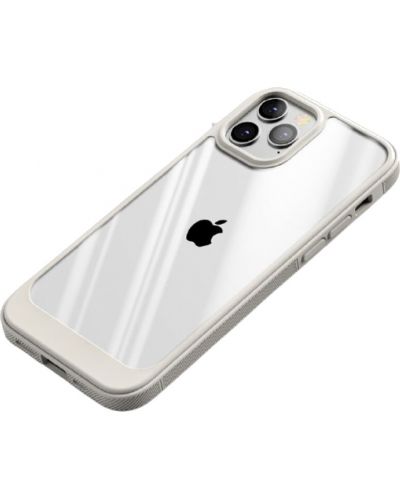 Калъф iPaky - Meiguang, iPhone 13 Pro Max, бял/прозрачен - 1