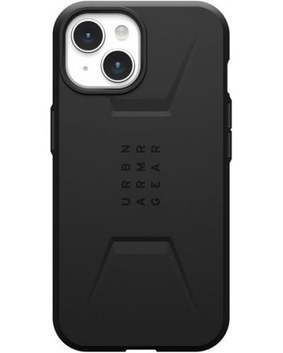 Калъф UAG - Civilian MagSafe, iPhone 15, черен - 1