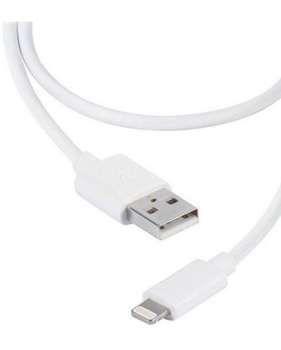 Кабел Vivanco - 36300, USB-A/Lightning, 2 m, бял - 1