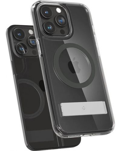 Калъф Spigen - Ultra Hybrid S, iPhone 15 Pro, Graphite - 4