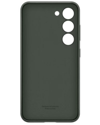 Калъф Samsung - Leather S911, Galaxy S23, зелен - 2