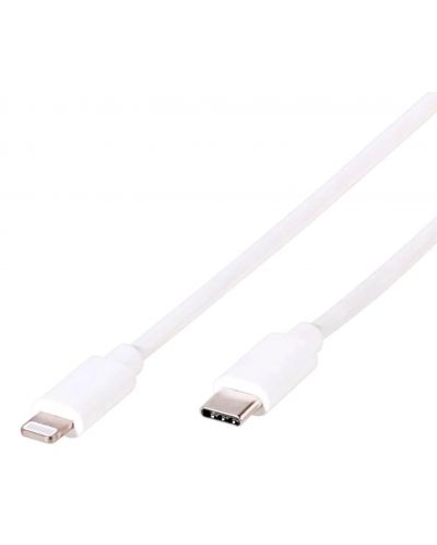 Кабел Vivanco - LongLife, USB-C/Lightning, 1.2 m, бял - 1