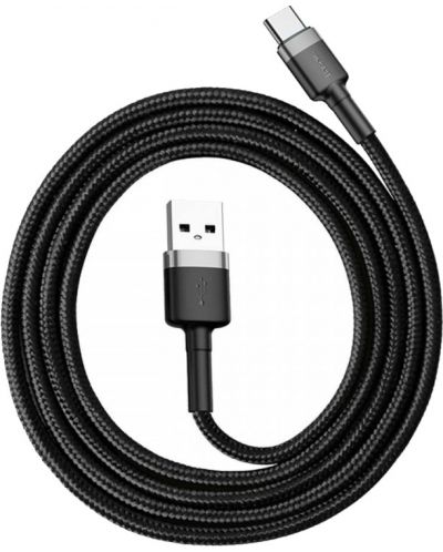 Кабел Baseus - CATKLF-BG1, USB-A/USB-C, 1 m, черен - 4