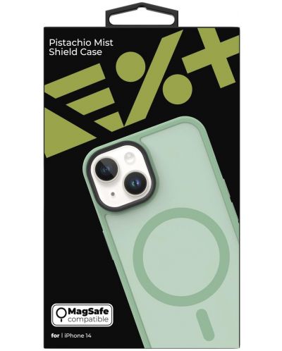 Калъф Next One - Pistachio Mist Shield MagSafe, iPhone 14, зелен - 8