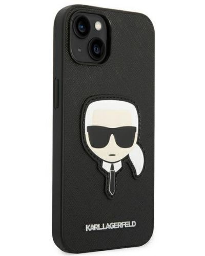 Калъф Karl Lagerfeld - Saffiano Karl Head, iPhone 14 Plus, черен - 7