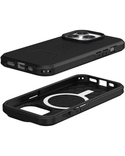 Калъф UAG - Civilian MagSafe, iPhone 15 Pro, черен - 7