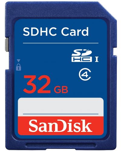 Карта памет SanDisk - 32GB, SDHC, Class 4 - 1