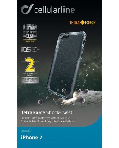 Калъф Cellularline - Tetra, iPhone SE 7/8 2020, черен - 4