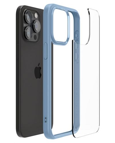 Калъф Spigen - Crystal Hybrid, iPhone 15 Pro Max, Sierra Blue - 3