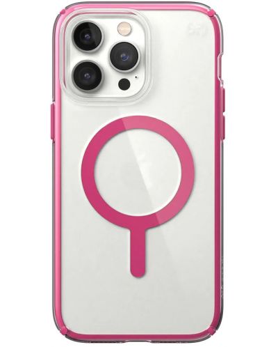 Калъф Speck - Presidio Clear Geo MagSafe, iPhone 14 Pro Max, розов - 1