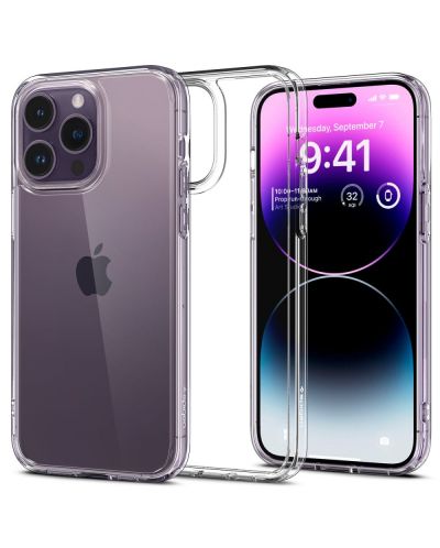 Калъф Spigen - Ultra Hybrid, iPhone 14 Pro Max, Crystal Clear - 5