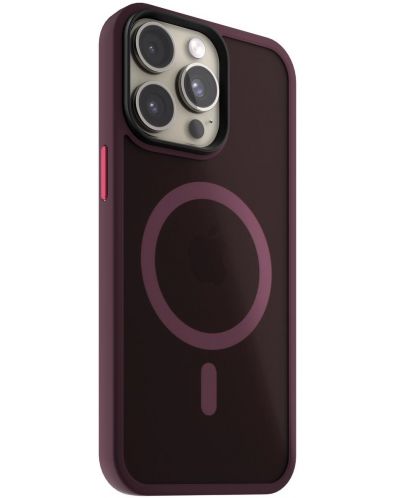 Калъф Next One - Claret Mist Shield MagSafe, iPhone 15 Pro, червен - 2