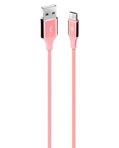 Кабел ttec - AlumiCable, Micro USB/USB-A, 1.2 m, Rose Gold - 2