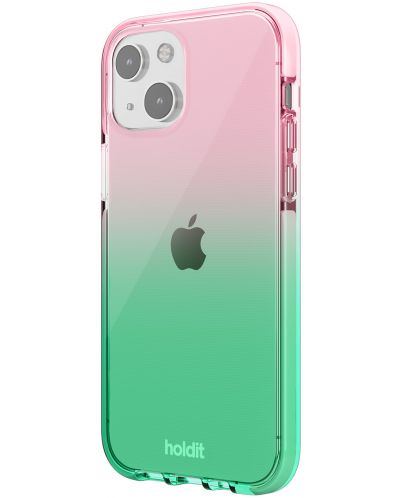 Калъф Holdit - SeeThru, iPhone 13, Grass green/Bright Pink - 2