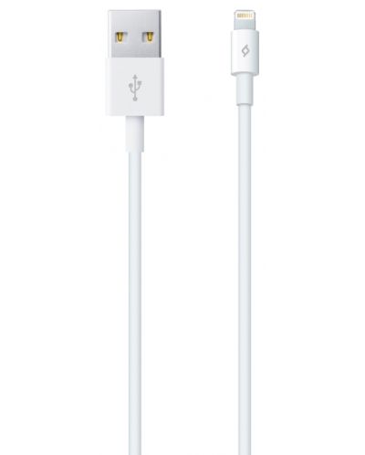 Кабел ttec - Charge/Data, USB-A/Lightning, 1 m, бял - 2