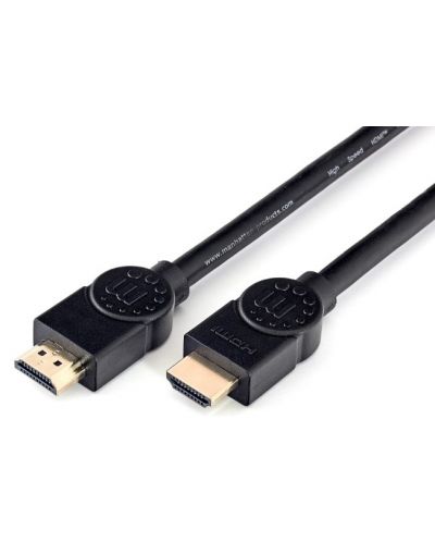Кабел Manhattan - HDMI/HDMI, 3 m, черен - 1