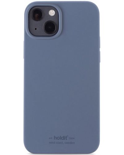 Калъф Holdit - Silicone, iPhone 13/14, Pacific Blue - 1