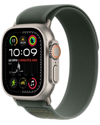 Каишка Apple - Trail Loop Natural Titanium S/M, Apple Watch, 49 mm, Green - 1