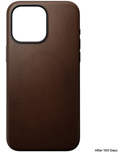 Калъф Nomad - Modern Leather, iPhone 15 Pro Max, кафяв - 3