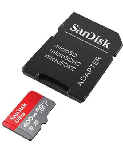Карта памет SanDisk - Ultra, 400GB, microSDXC, Class10 + адаптер - 2