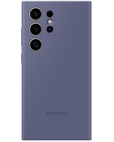 Калъф Samsung - Silicone Cover, Galaxy S24 Ultra, лилав  - 1