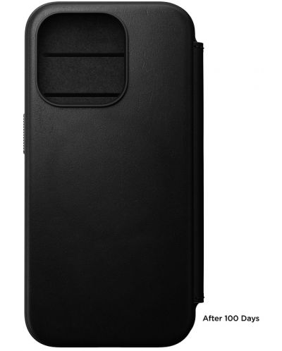 Калъф Nomad - Modern Leather Folio, iPhone 15 Pro, черен - 4