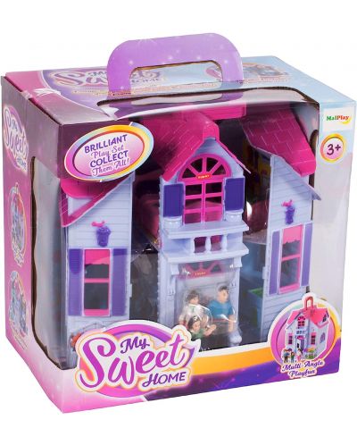 Къща за кукли MalPlay - My Sweet Home с 6 стаи, обзавеждане и фигурки - 9