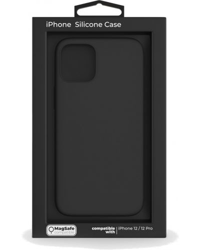 Калъф Next One - Silicon MagSafe, iPhone 12/12 Pro, черен - 6