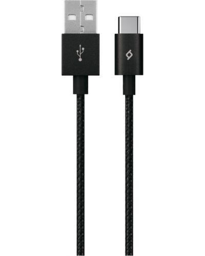 Кабел ttec - AlumiCable, USB-A/USB-C, 1.2 m, черен - 1