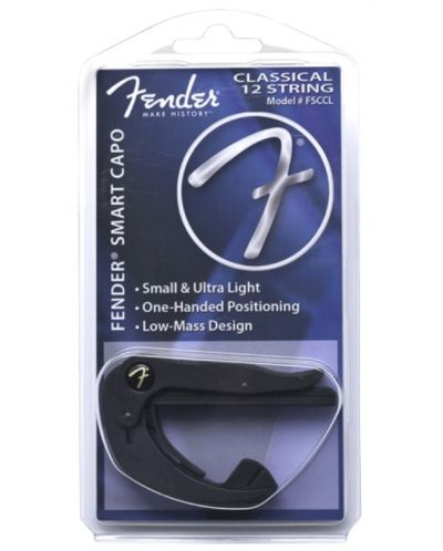 Каподастър Fender - Smart Capo Classical/12 String, черен - 2