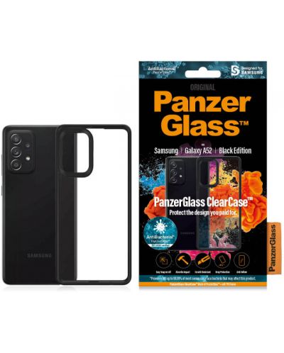 Калъф PanzerGlass - ClearCase, Galaxy A52, черен - 3